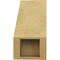 Ekena Millwork 5-inch W x 10-inch D x 10-inch H Balboa Rough Cedar Woodgrain TimberThane Knee Brace, Primed BRCUR05X10X10BOARCPR - alternate 3